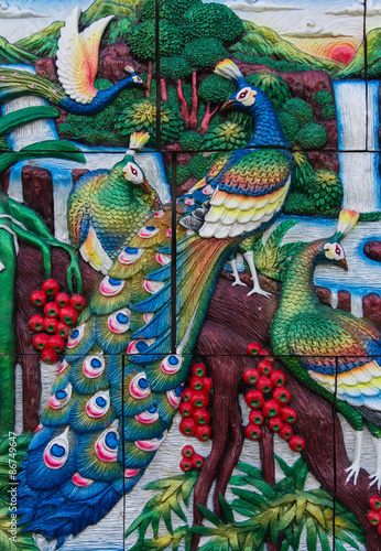 the wall in thai style