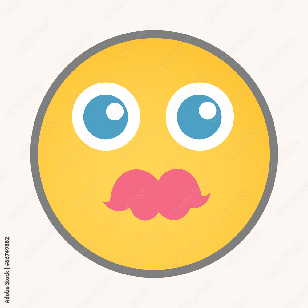 Kissing - Cartoon Smiley Vector Face Kissing - Cartoon Smiley Vector Face