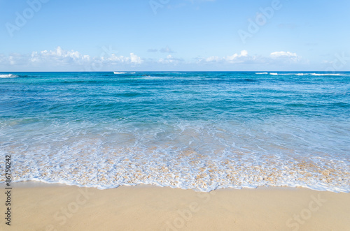 Ocean and tropical sandy beach background