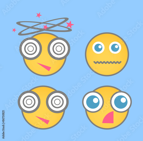 Wallpaper Mural Shocked Smiley Vector Set Torontodigital.ca