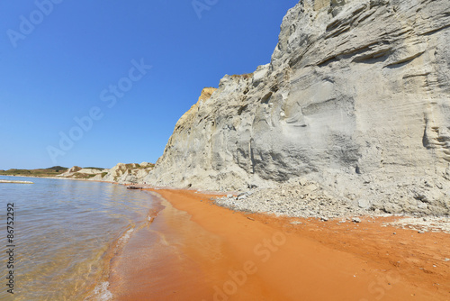 Fototapeta Naklejka Na Ścianę i Meble -  Xi beach in Kefalonia island - Greece