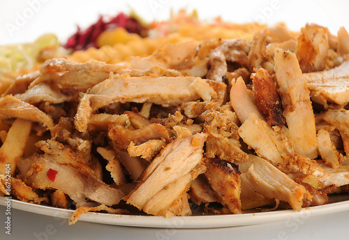 Obraz na płótnie Chicken kebab w salonie