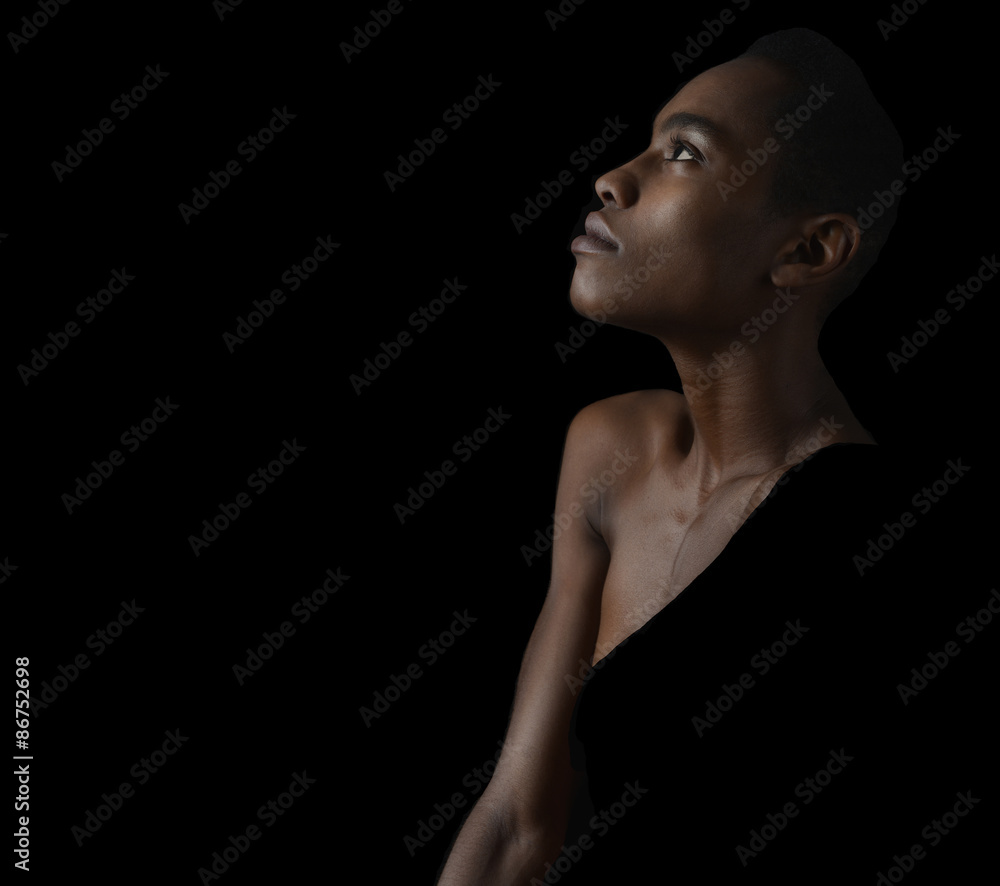 Fototapeta premium Beautiful Afro American Woman