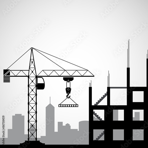 logo construction crane.