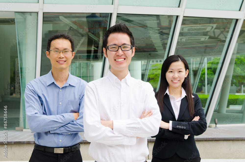 Cheerful asian business executives Cheerful asian business executives