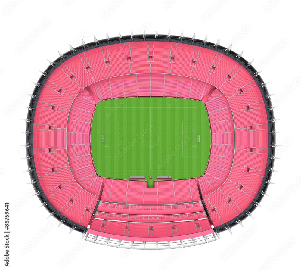 Fototapeta premium Stadium Building Isolated