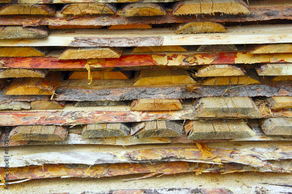 Background of logs and planks Background of logs and planks