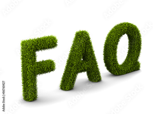 Frequently Asked Question covered grass