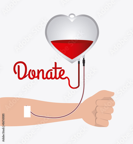 Blood donation design.