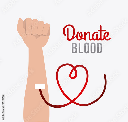 Blood donation design.