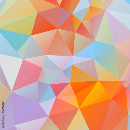 Abstract geometric background of triangular polygons