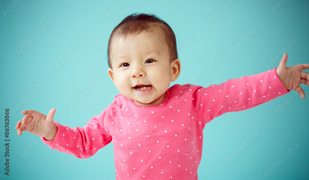 Portrait of an adorable baby girl Portrait of an adorable baby girl