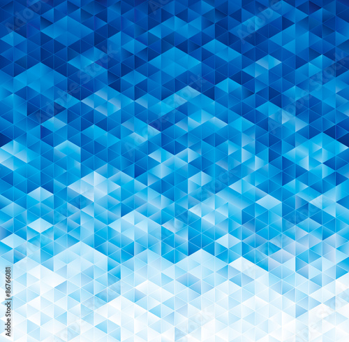 Abstract geometric blue texture background.