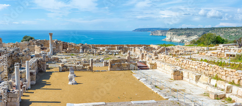 Panoramic view of Kourion archaeological site. Limassol District photo