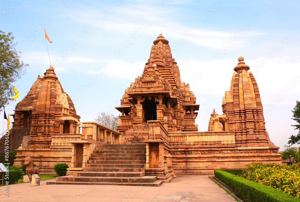 Fototapeta premium Lakshmana temple in Khajuraho, Madhya Pradesh, India