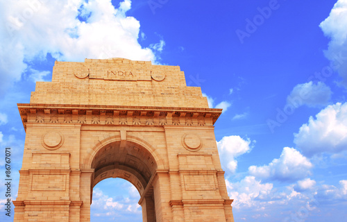 India Gate memorial in New Delhi, India