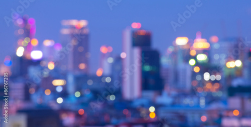 Bangkok blurry abstract