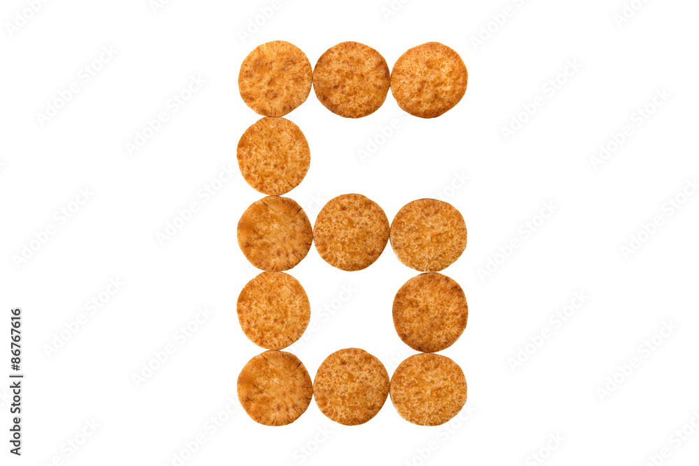 煎餅の数字
煎餅の数字