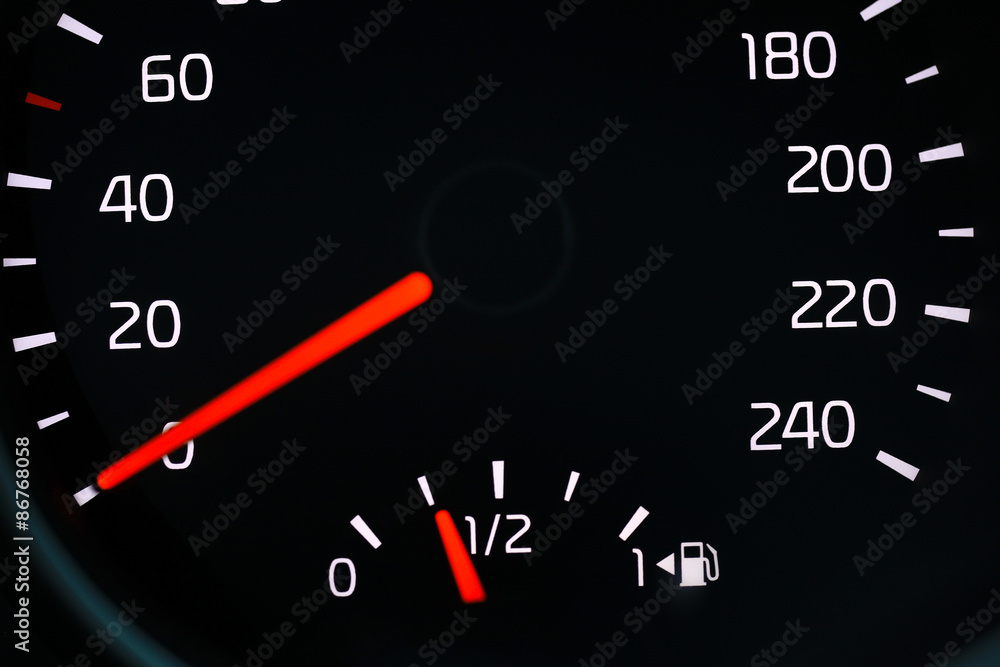 car dashboard speedometer tachometer macro car dashboard speedometer tachometer macro