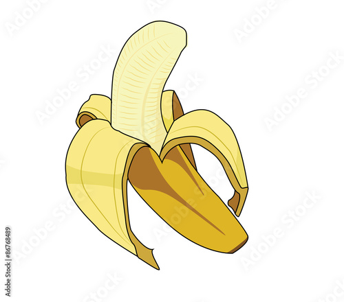 Banana sbucciata