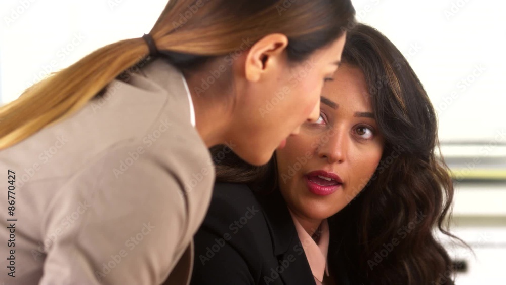 Mixed race business colleagues having a discussion Mixed race business colleagues having a discussion