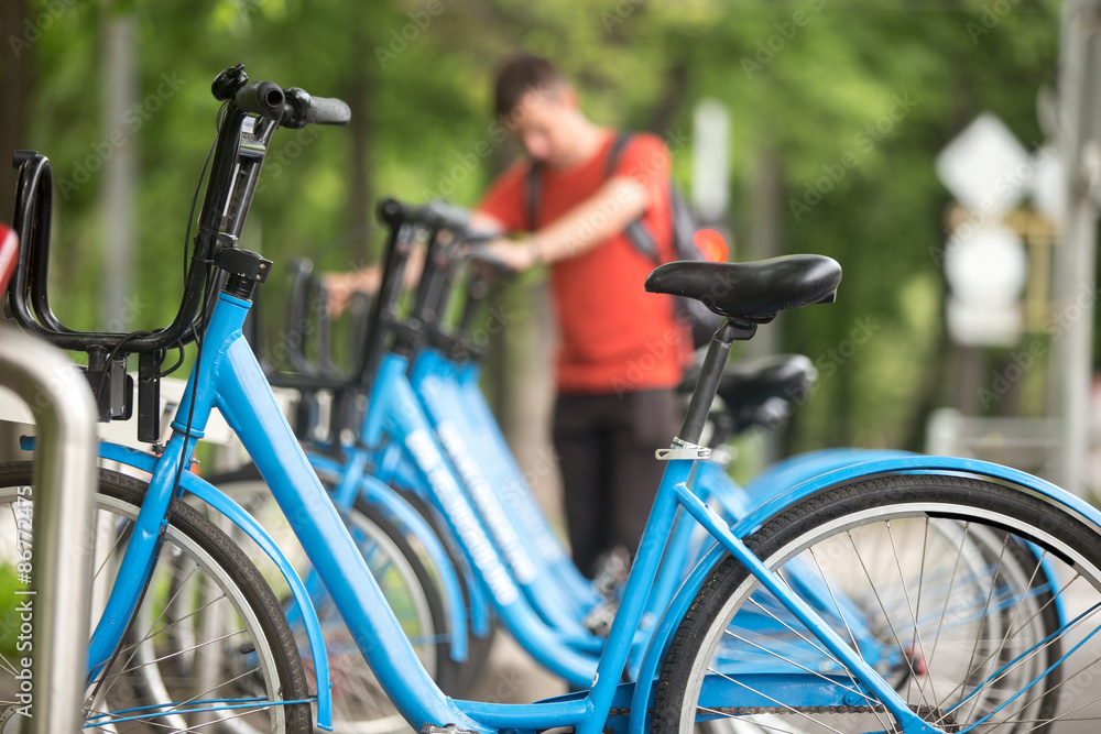 Fototapeta premium Rent bikes