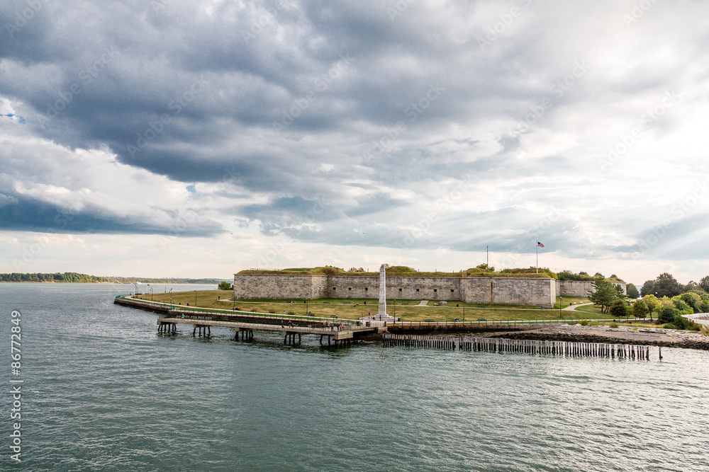 Old Fort Under Stormy Sky Old Fort Under Stormy Sky
