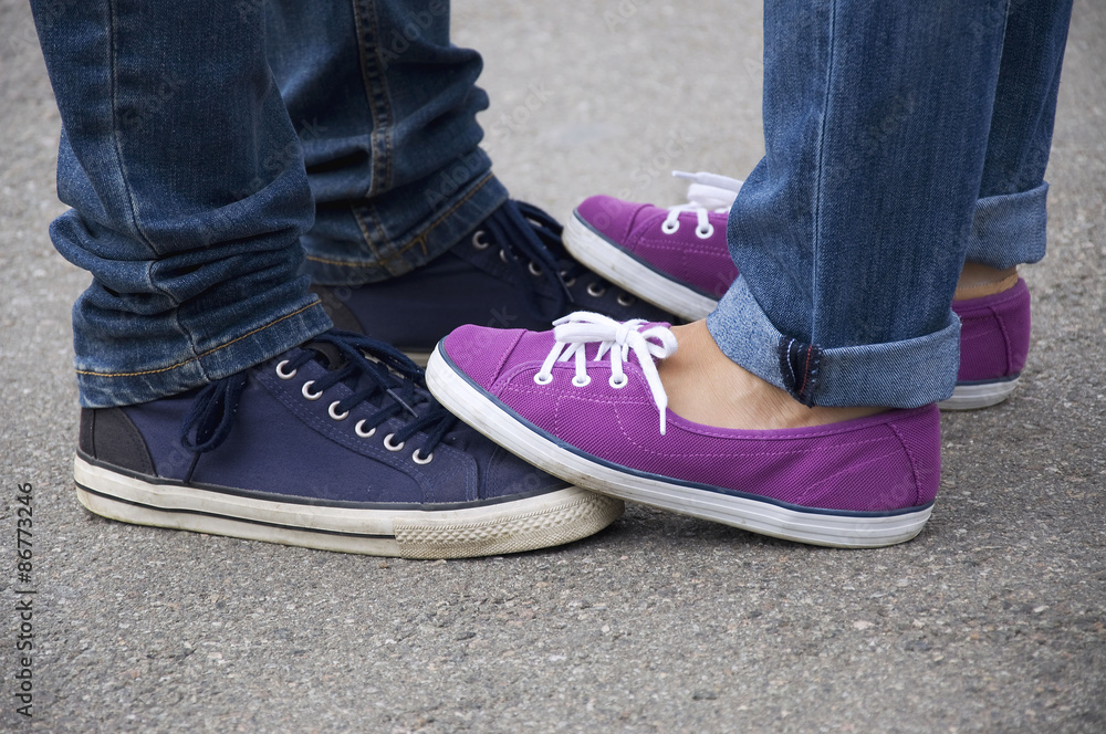 boyfriend and girlfriend feet
