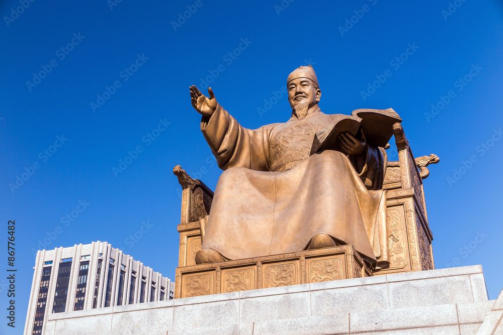 Fototapeta premium The statue of King Sejong
