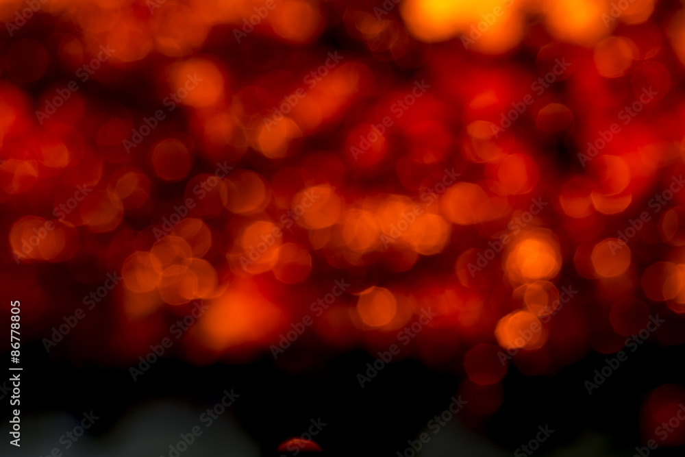 Defocused Red Abstract Christmas Background