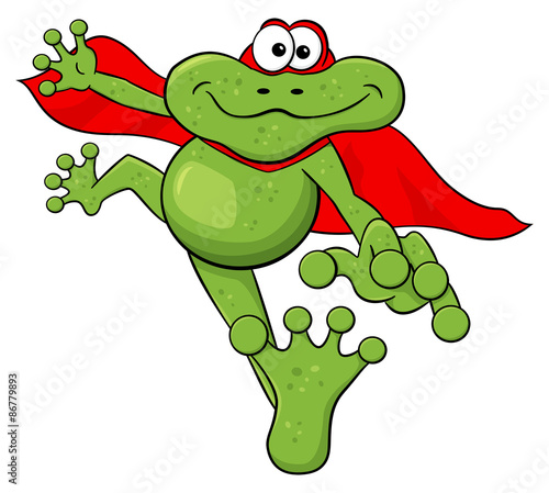 Frosch - Held mit Umhang