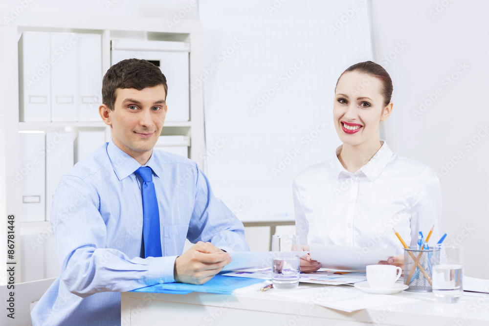 Fototapeta premium Working in partnership