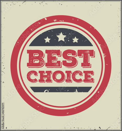 best choice retro badge