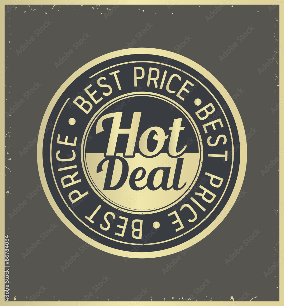 Fototapeta premium hot deal retro badge