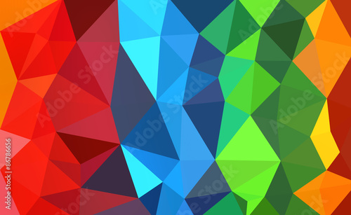 The illustration Background and texture design Colorful polygon