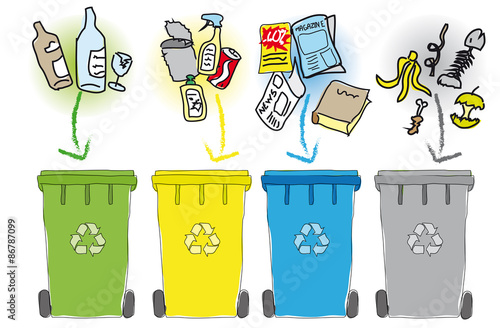 poubelles tri sélectif