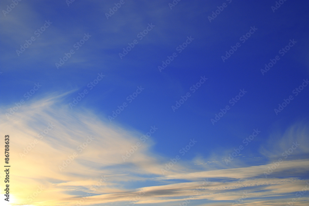blue sky with clouds background texture