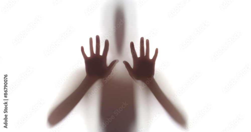 Creepy silhouette of woman Creepy silhouette of woman