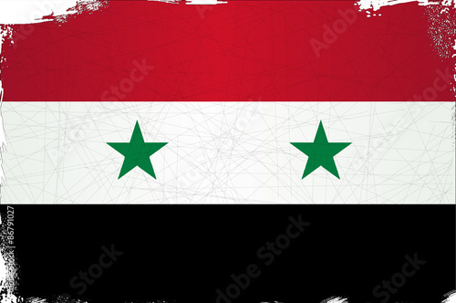 Flag of Syria Grunge