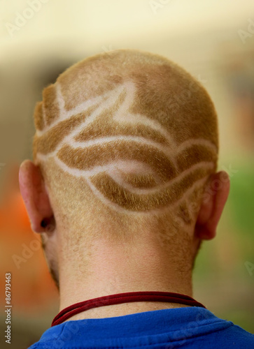 back of the head with the original hair