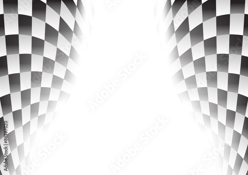 checkered race flag waveing vector background layout design