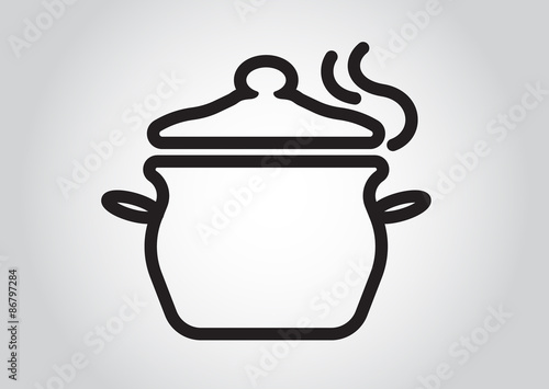 cooking pan symbol icon design element vector