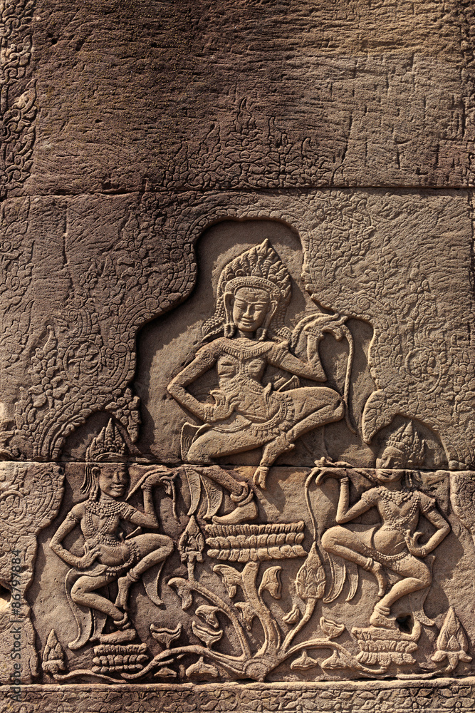 Dacing Apsaras in Bayon Temple