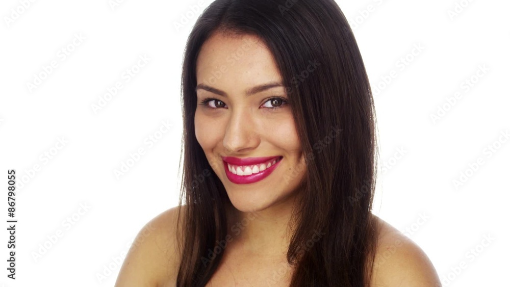 Beautiful Young Mexican woman looking at camera Beautiful Young Mexican woman looking at camera