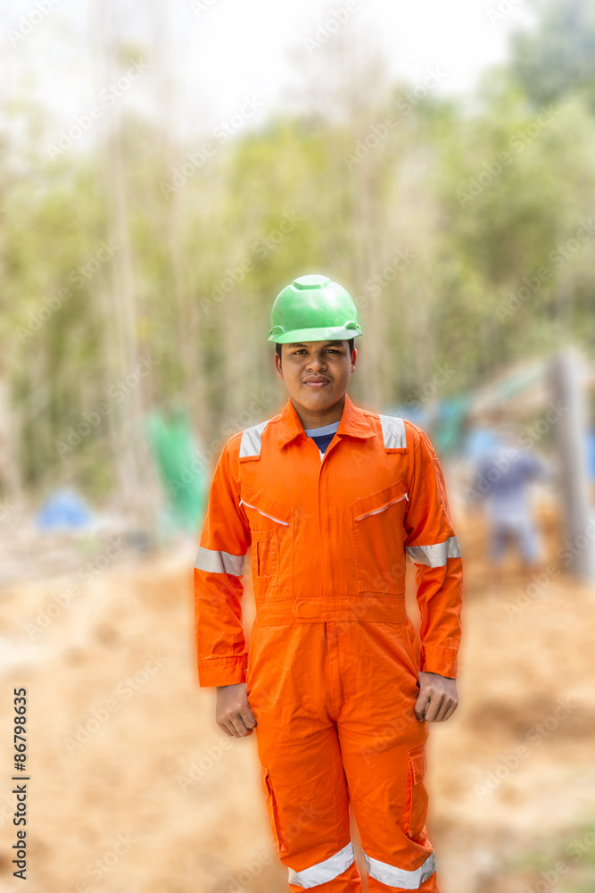 Thai construction site worker Thai construction site worker