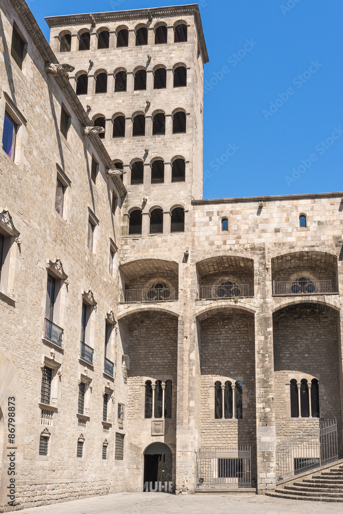 Plaça del Rei is a 14th-century medieval public square in the Barri Gotic of Barcelona. The Barri Gotic is very famous, important and part of the Barcelona
