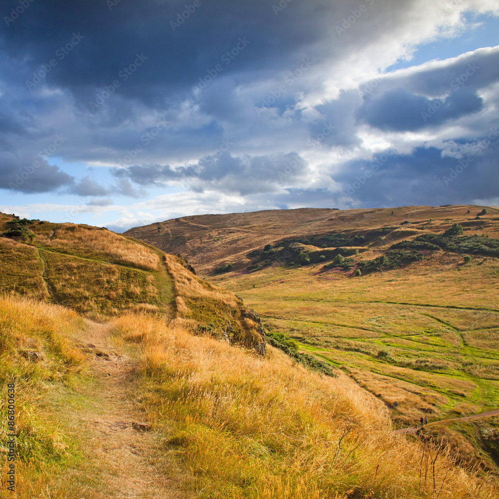 Naklejka premium Edinburgh from Arthur's seat