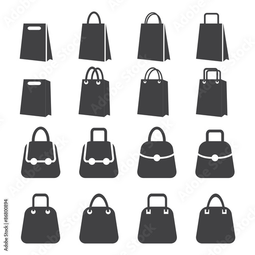 set of bag icon