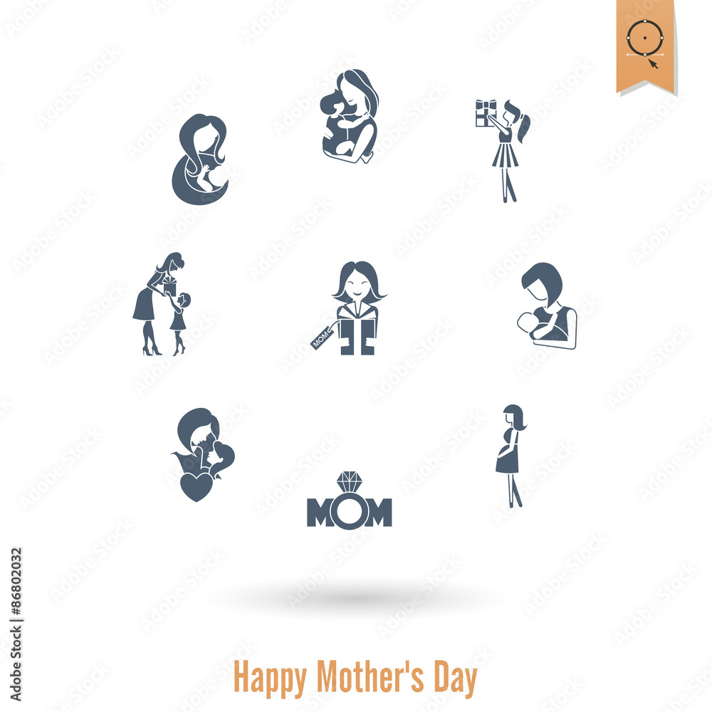 Happy Mothers Day Icons Happy Mothers Day Icons