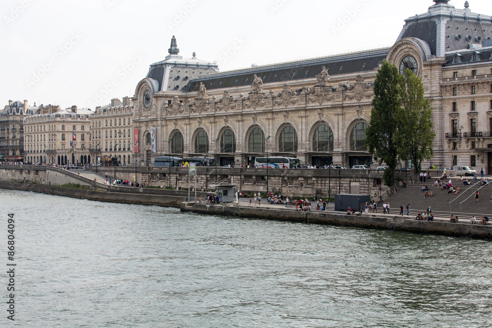 The museum D'Orsay in Paris, France. Musee d'Orsay has the largest collection of impressionist and post-impressionist paintings in the world.